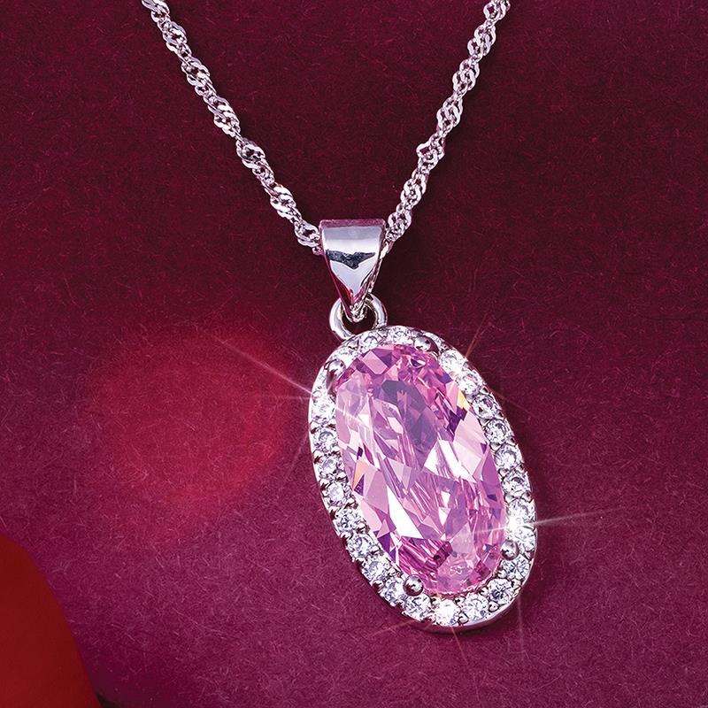 Sparkling Rose Pendant